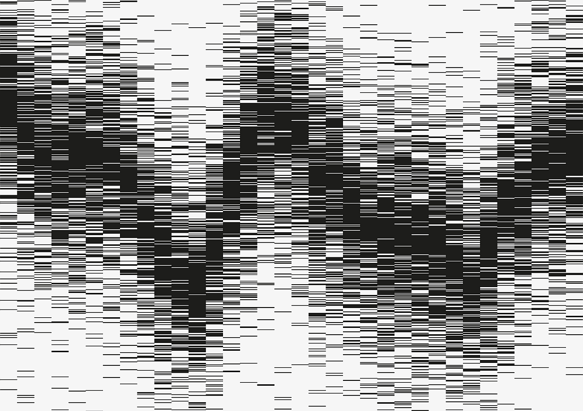 Graphic representation of random wave distribution